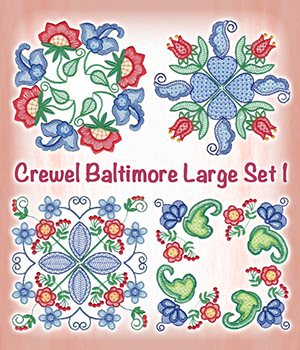 Crewel Baltimore Large Set 1