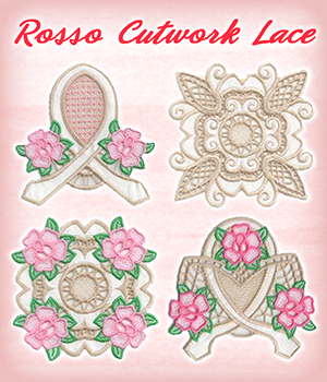Rosso Cutwork Lace