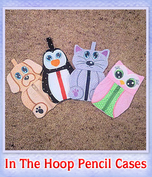 In The Hoop Pencil Cases