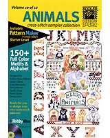 Whether a pet or wild animal, you'll find a plethora of incredible animal motifs and critter-inspired alphabets to decorate your cross-stitch creations!