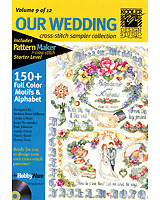 A bouquet of memorable designs to enchant any wedding cross-stitch creation!