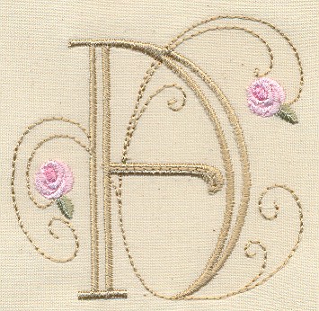 Bullion Rose Quilt Monograms -3