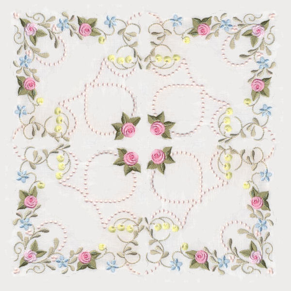 Antique Pearly Rose Quilt-3