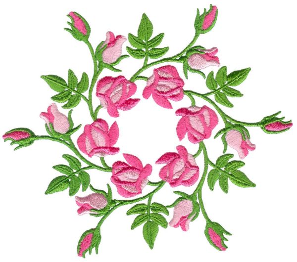 Rose Decor Corners and Wreaths Large-16