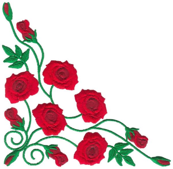 Rose Decor Corners and Wreaths Large-17