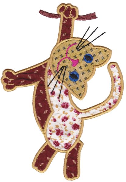 Contented Cats Applique Set 1 Large-11