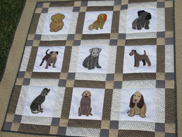 Delightful Dogs Applique Set 1 Large  -4