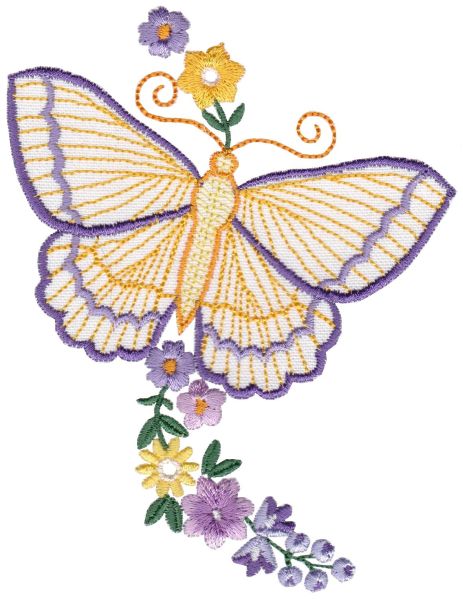 Vintage Butterflies Set 1 Medium -3