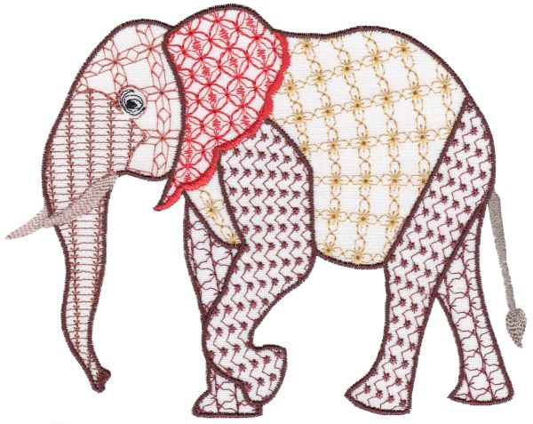 Fanciful Elephants Set 1 Large -8