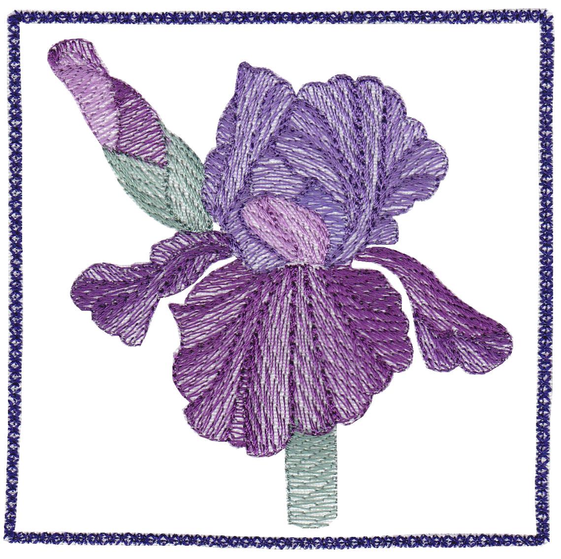 Lite Purple Flowers Set 1 Small -16