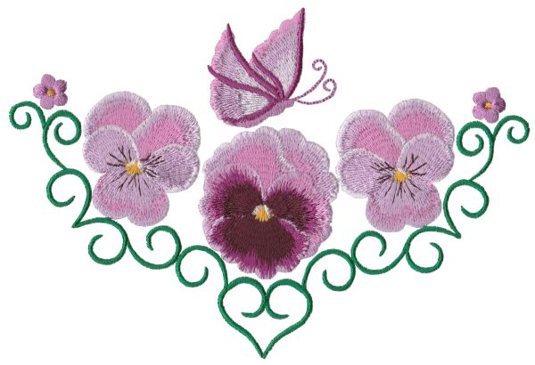 Pansy Pleasures Set 1 Large -17