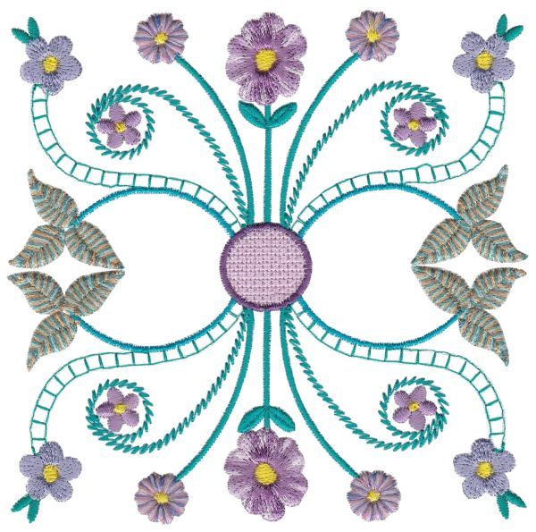 Floral Symmetry Large Set 1-5