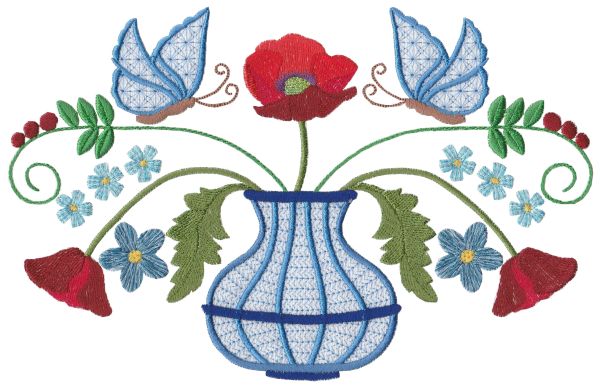 Aljay Singles 05 Poppies Extra Large