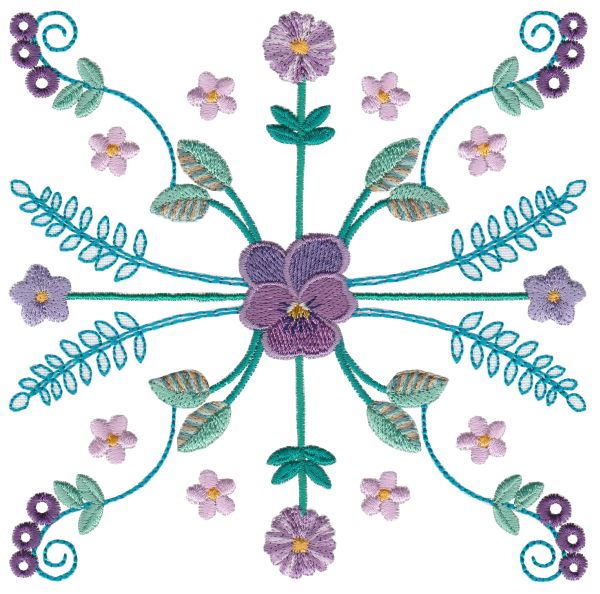 Floral Symmetry 1 Large Single 07