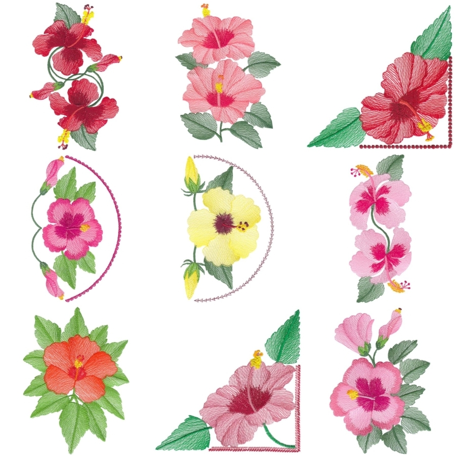 Lite Hibiscus Set 1 Large