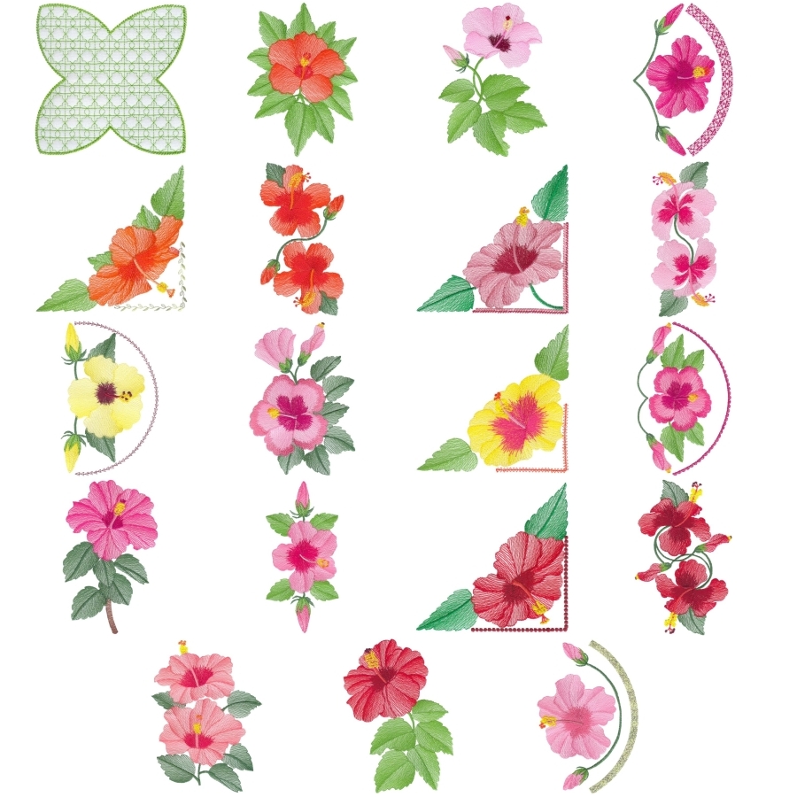 Lite Hibiscus Sets 1 and 2 Large