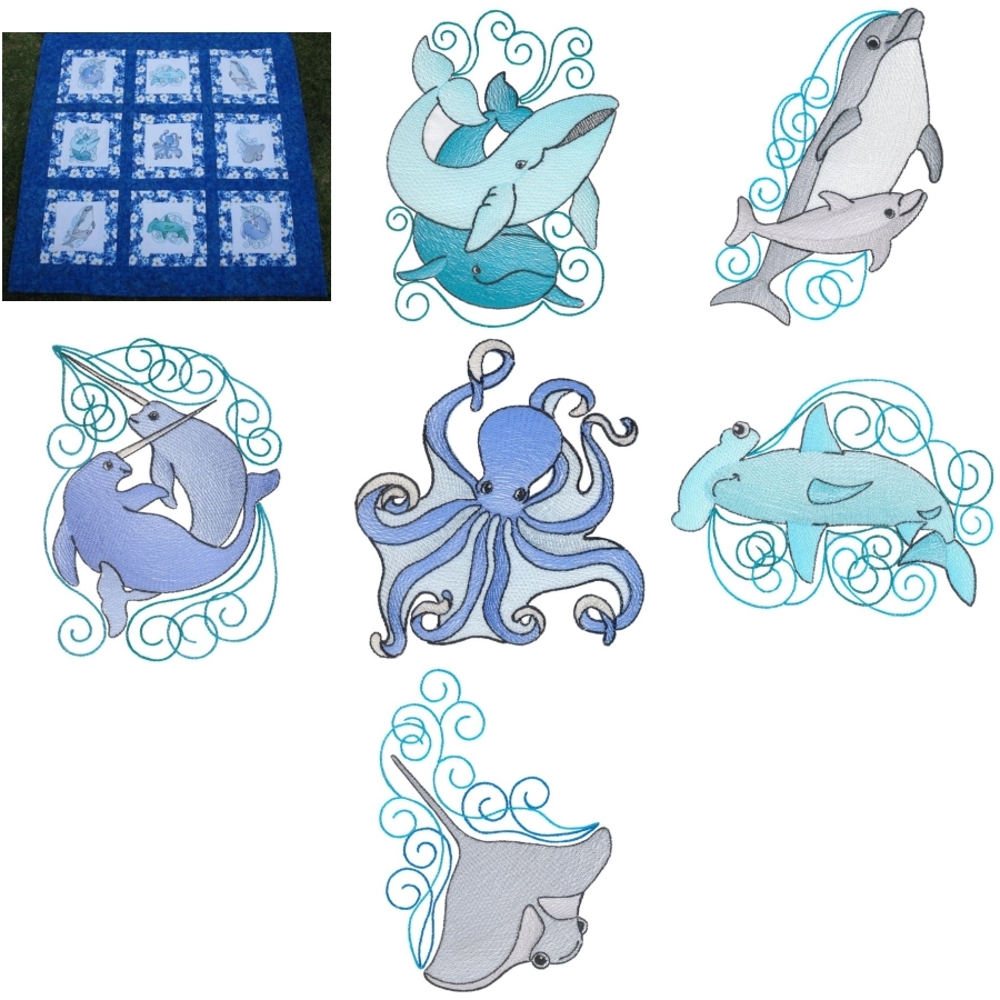 Aljay Sea Creatures Set 1 Large