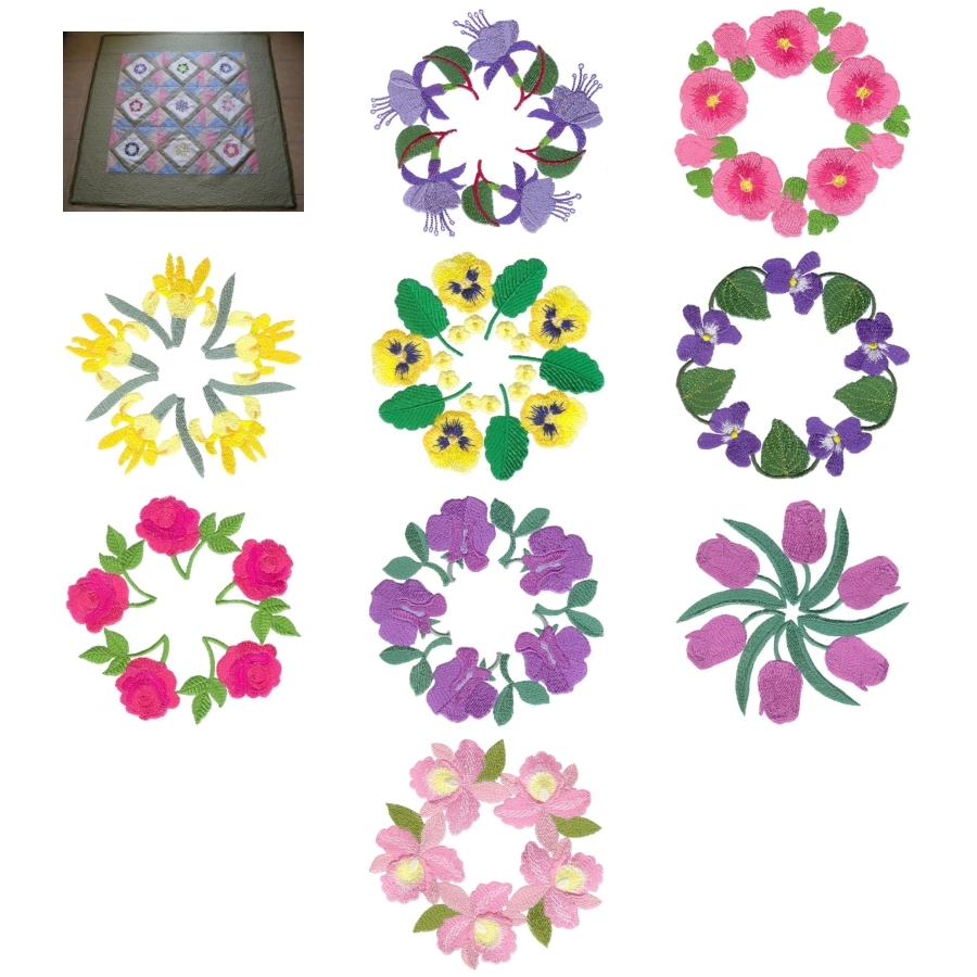 Aljay Wreaths with Mini Quilt 