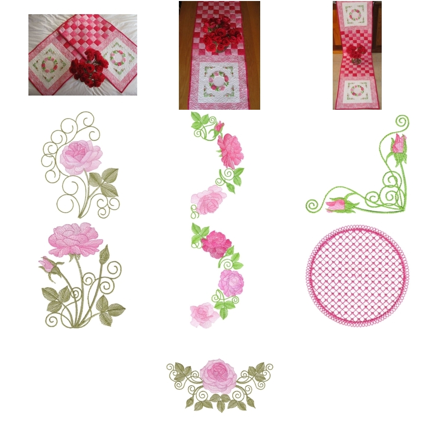Aljay Mini Set 16 In the Pink with Quilted Throw 