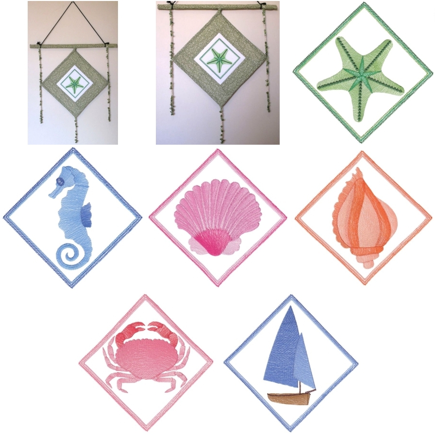 Aljay Mini Set 20 Seaside Diamonds with Wall Hanging 