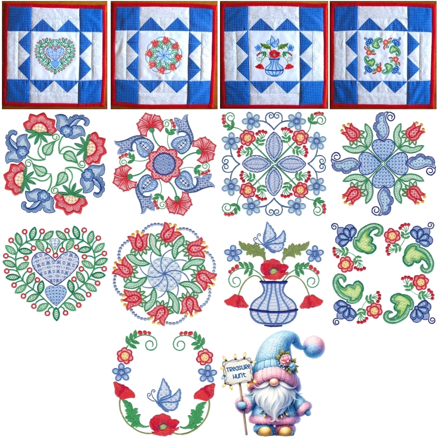 Crewel Baltimore Large Set 1 