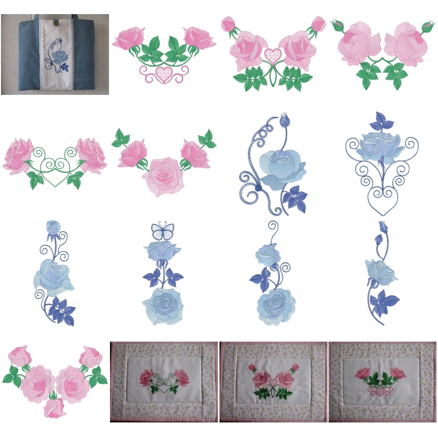 Romantic Lite Roses Large Sets 1 and 2 