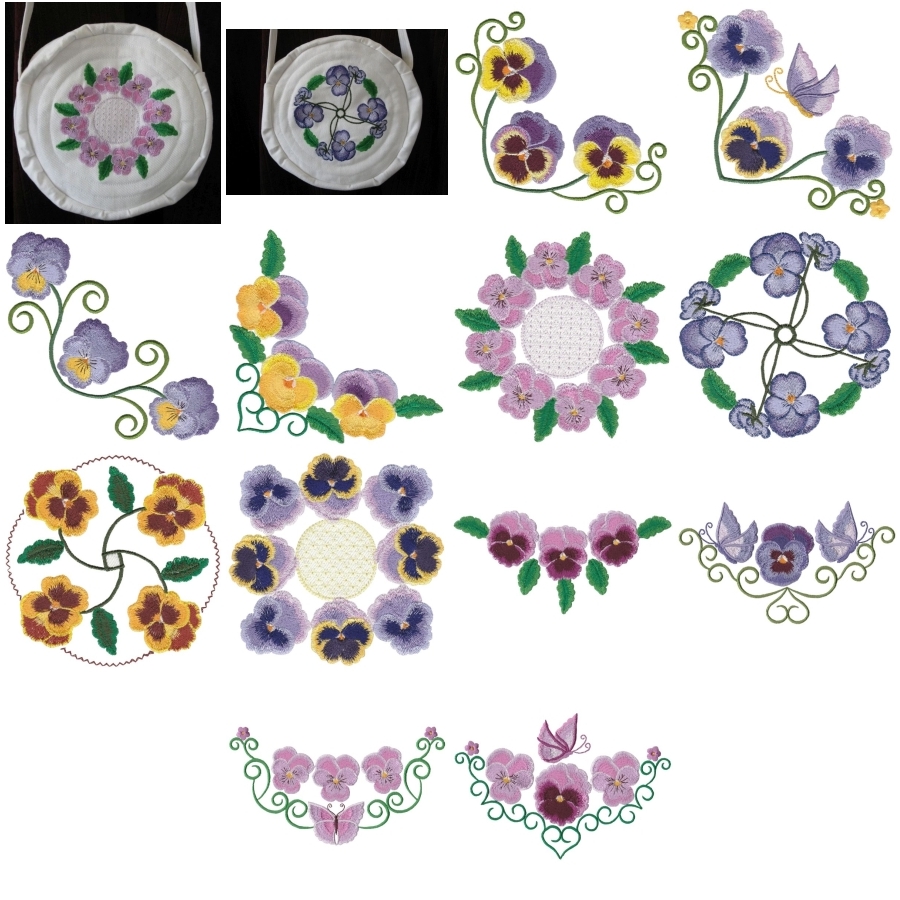 Pansy Pleasures Set 1 Large 