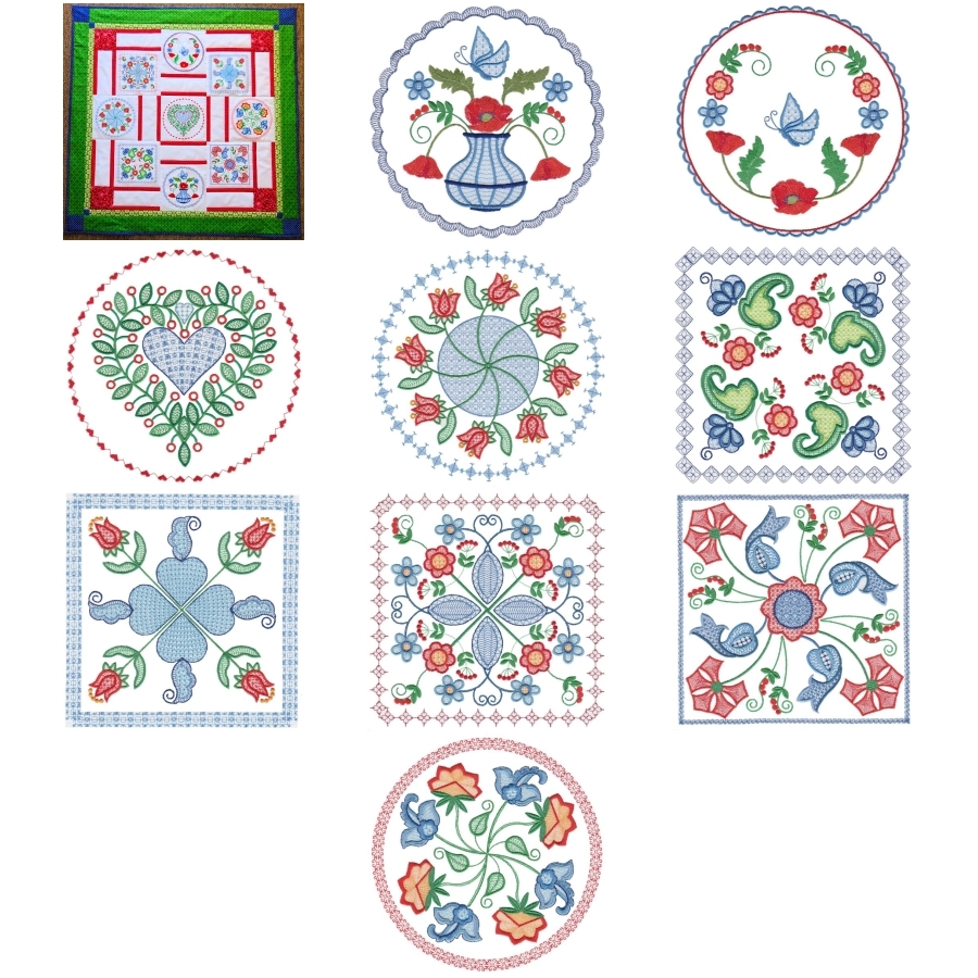 Crewel Baltimore in Frames Maxi