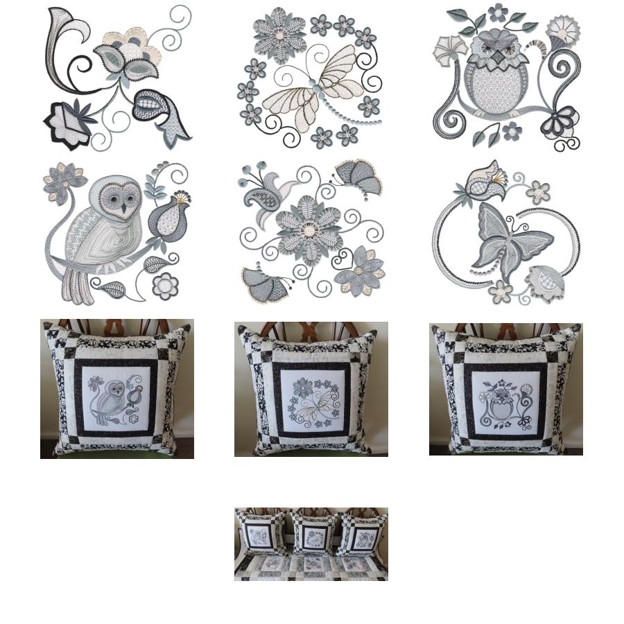 Crewel Greys Extra Large Set 1