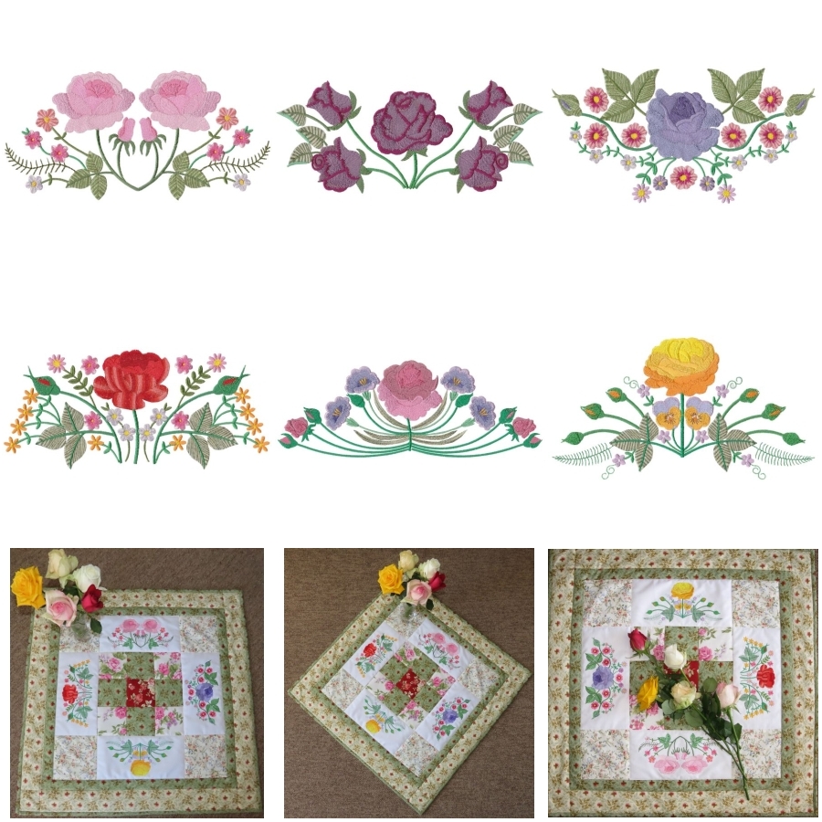Rosy Borders Extra Large Set 1
