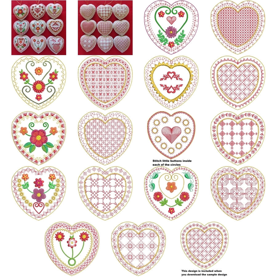 Valentine Puffy Hearts 2 Small
