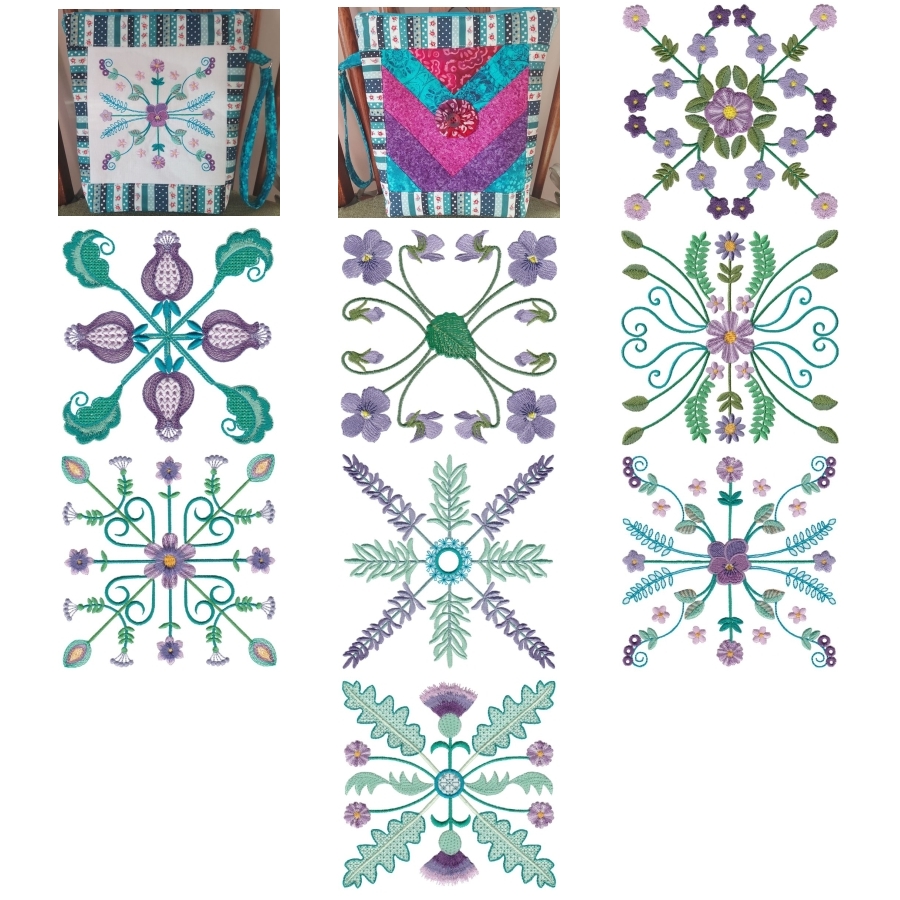 Floral Symmetry Large Set 1