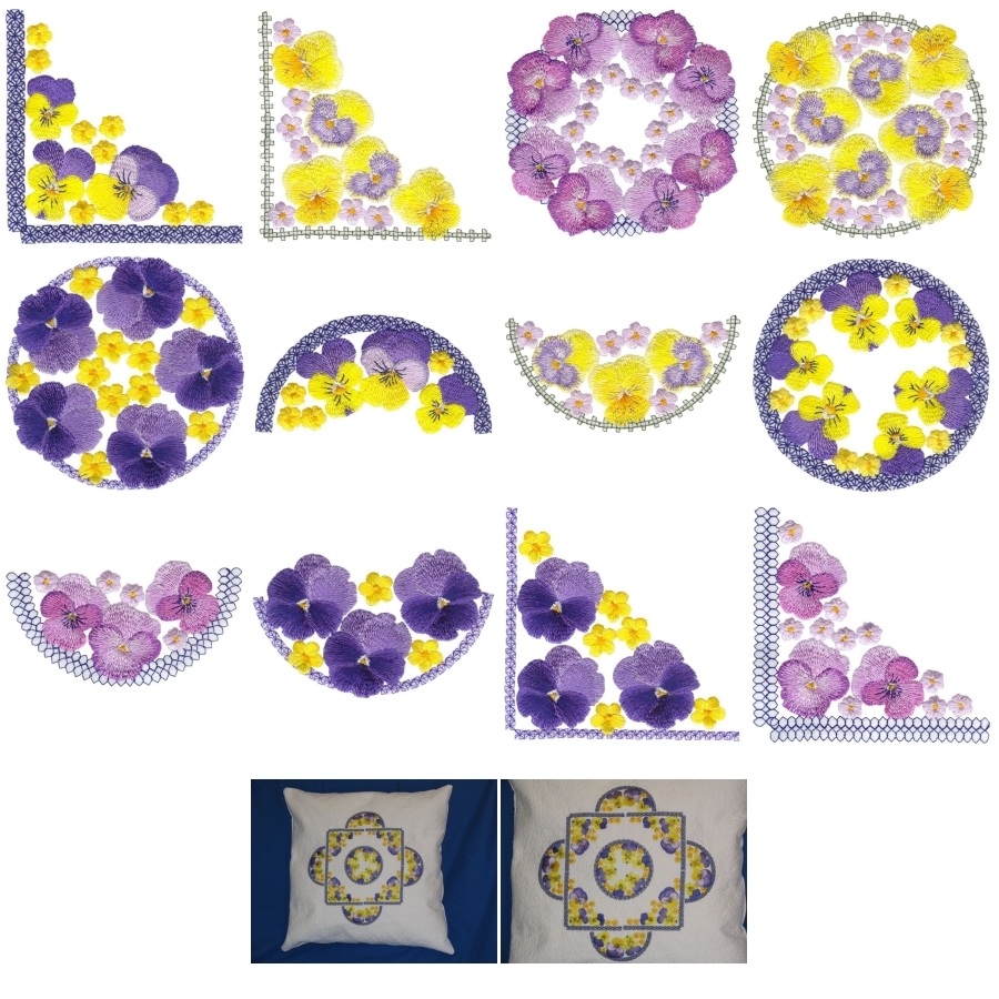 Pansies Galore Set 1 Small