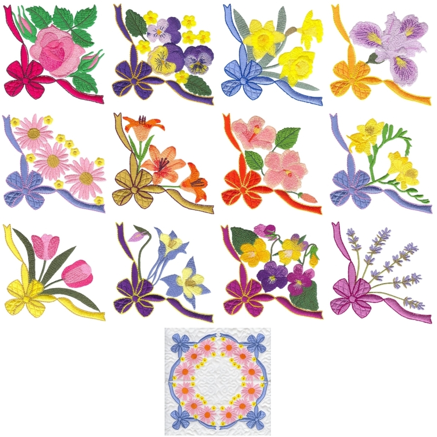 Blooms and Bows Set 1 Small
