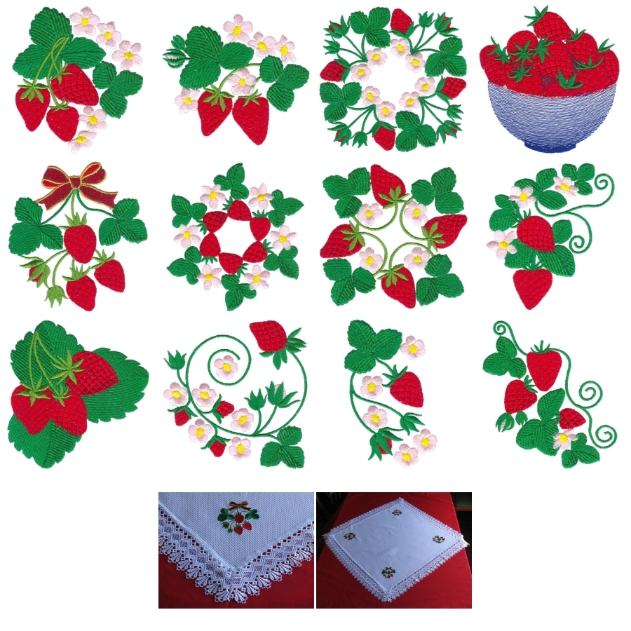 Delectable Reds Strawberries Set 1 Small