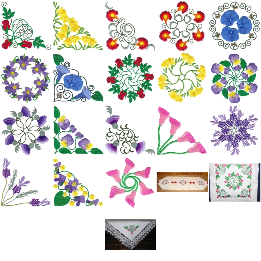 Assorted Corners and Wreaths Large