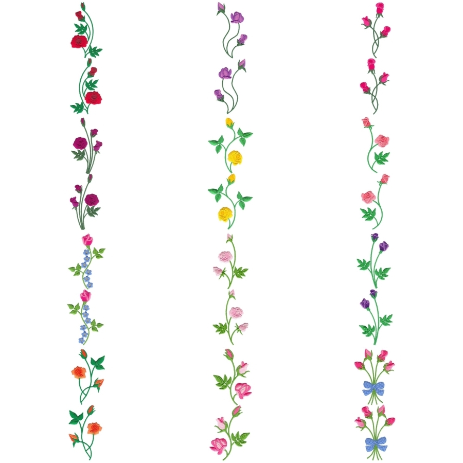 Rose Decor Borders Set 1 Large