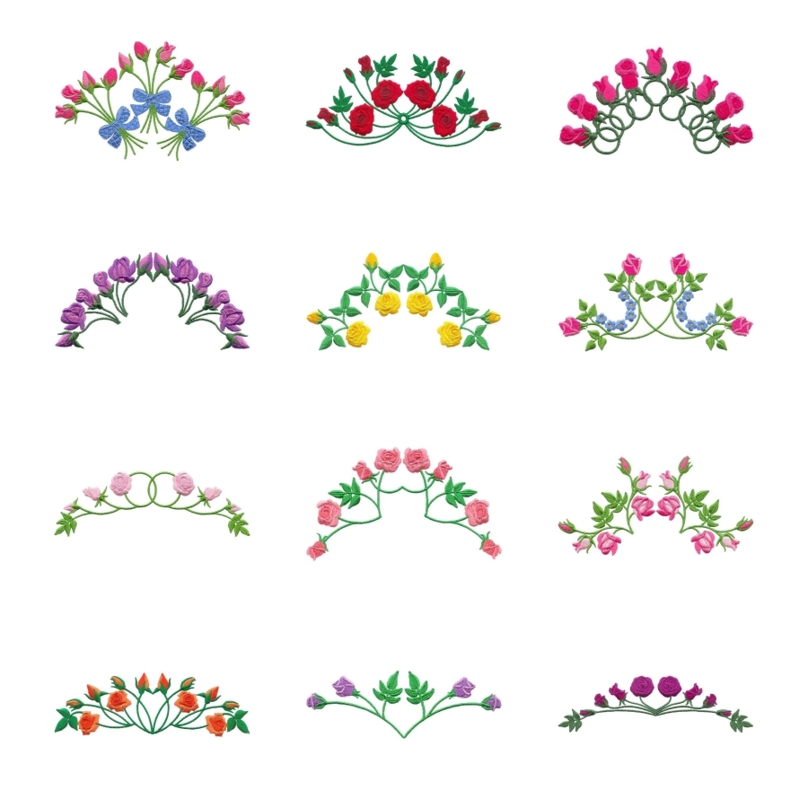 Rose Decor Borders Set 2 Large