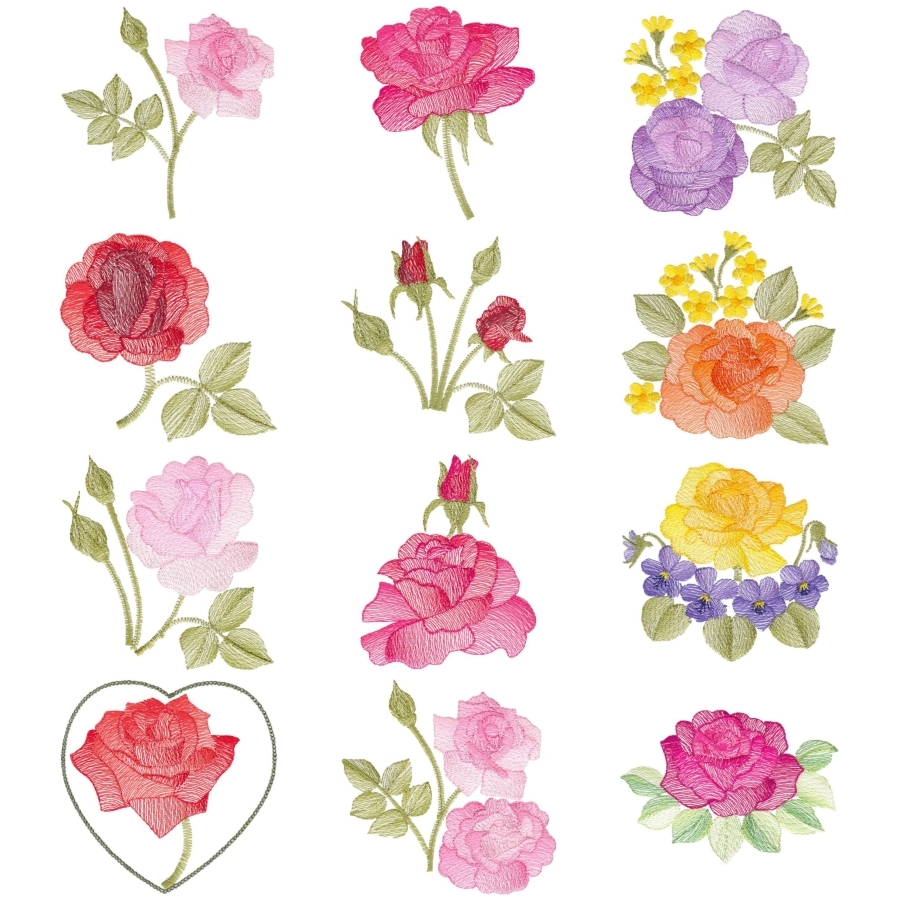 Lite Roses Set 2 Small