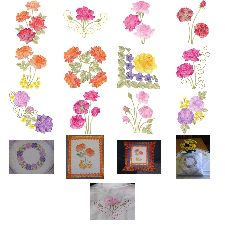 Lite Roses Set 2 Large