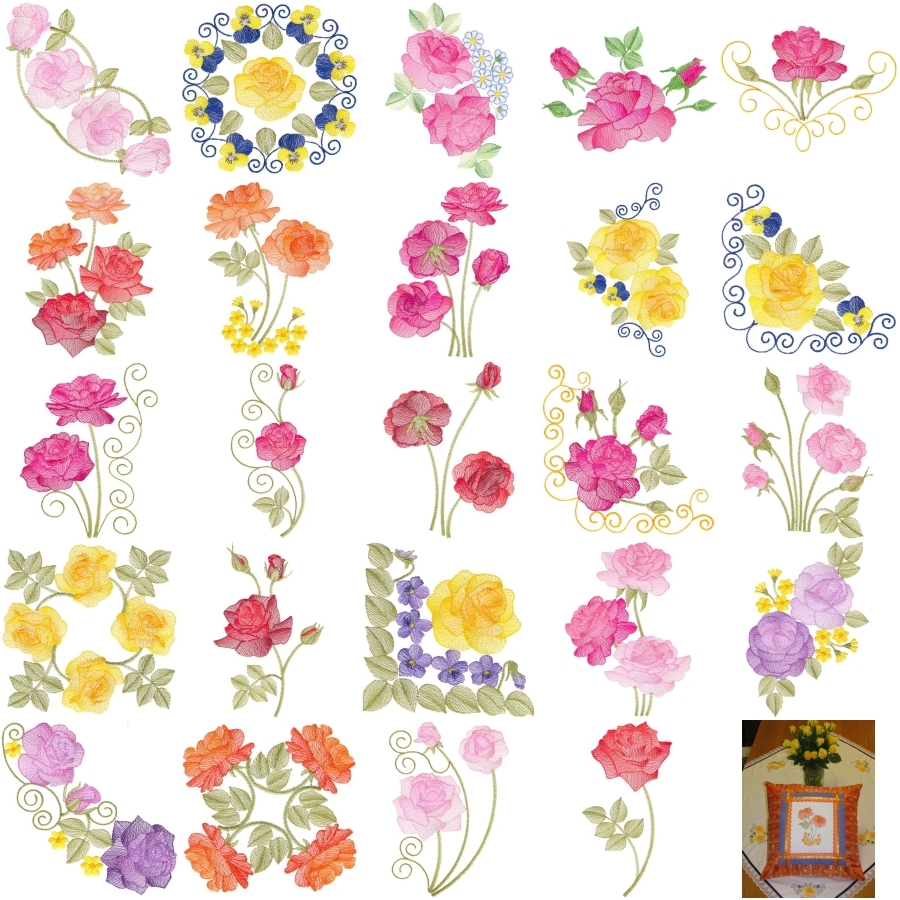Lite Roses Sets 1 and 2 Large