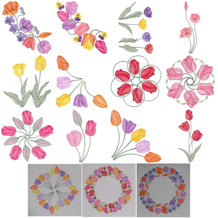 Lite Tulips Set 1 Large