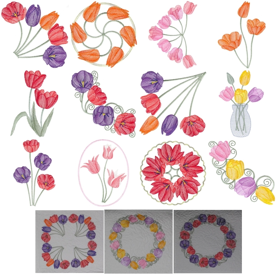 Lite Tulips Set 2 Large