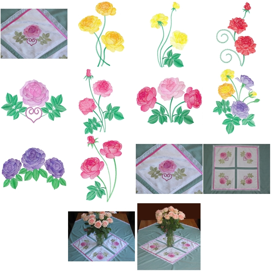 Lite Roses Set 1 Extra Large