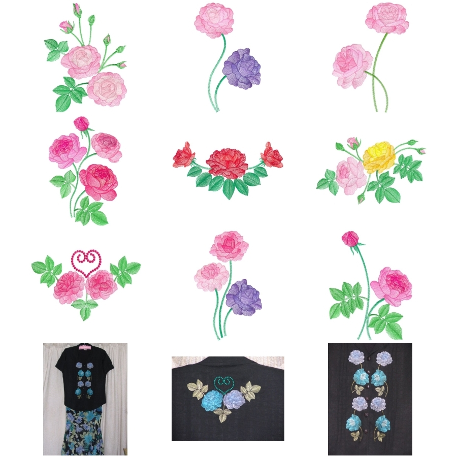 Lite Roses Set 2 Extra Large