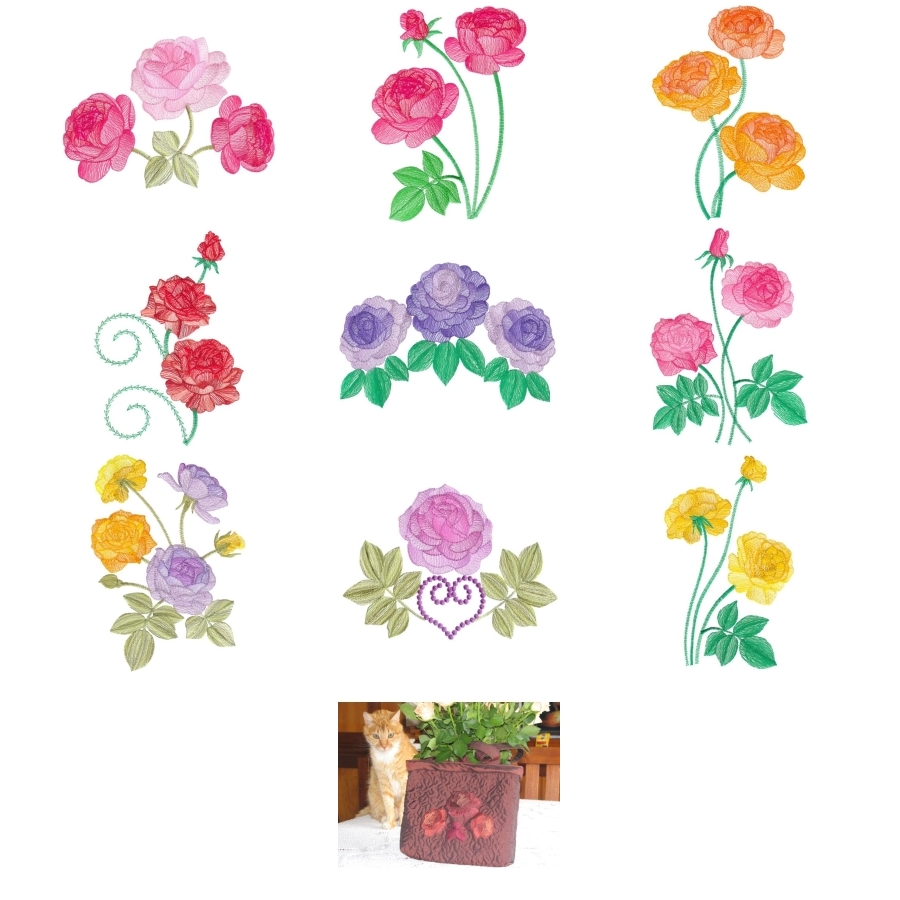 Lite Roses Set 3 Large