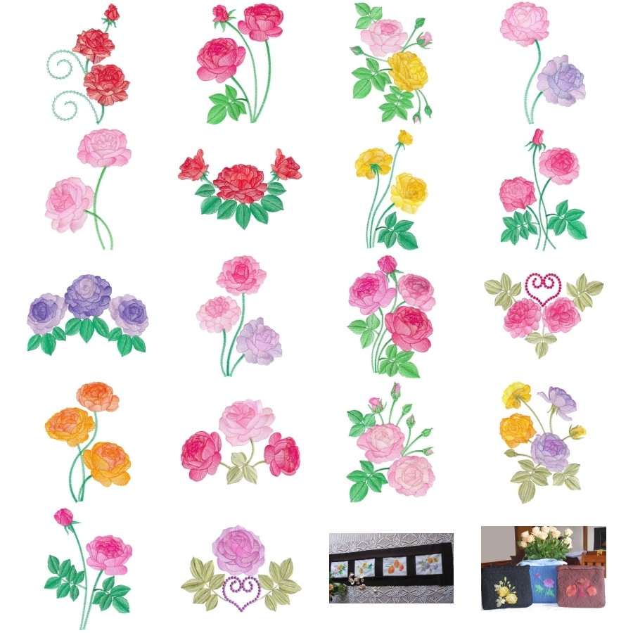 Lite Roses Sets 3 and 4 Large