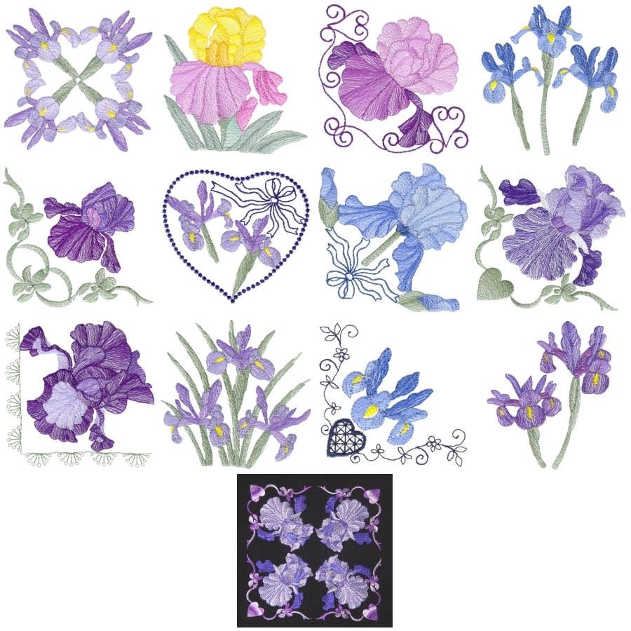 Lite Irises Set 2 Small