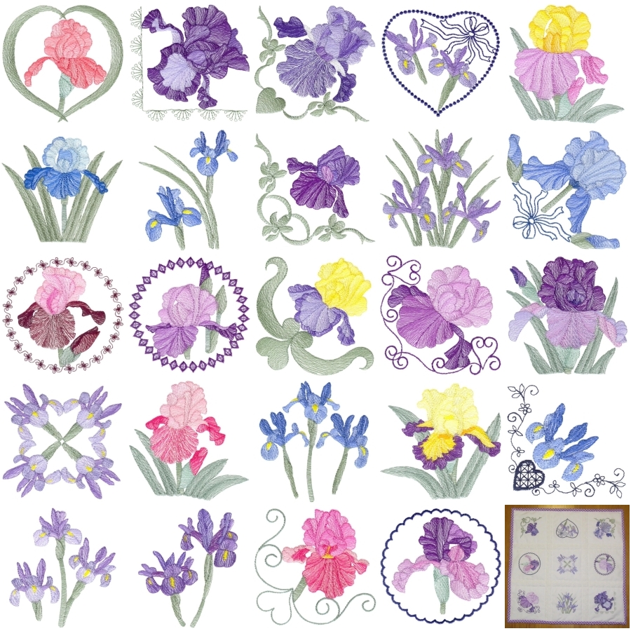 Lite Irises Sets 1 and 2 Small