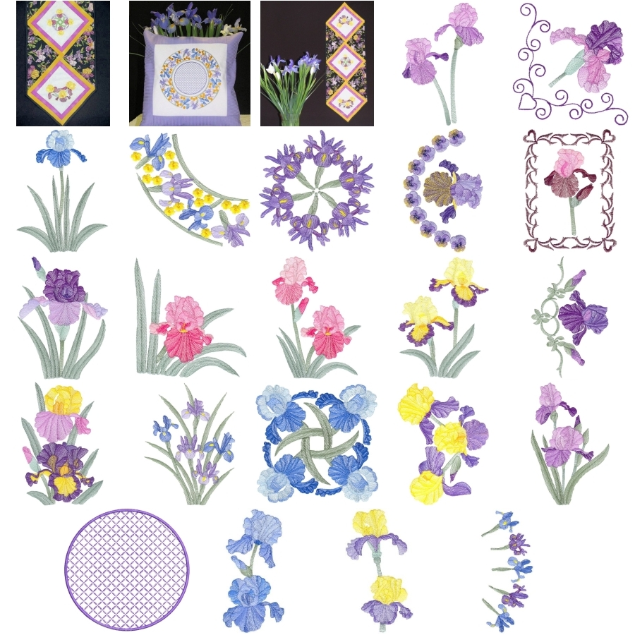 Lite Irises Sets 1 and 2 Large